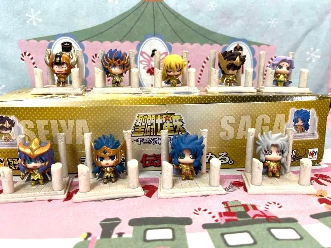 プチキャラランド　ちみメガ　聖闘士星矢　十二宮編　第一章7体セット＋ミロとカミュ プチキャラランド ちみメガ 聖闘士星矢 十二宮編 第一章